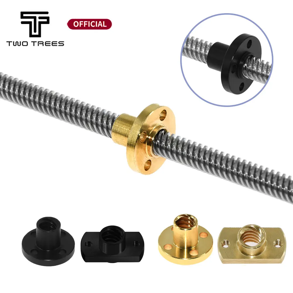 

1 PCS 3D Printer Parts T8 Screw Brass/POM Nut Suitable For T8 Screw Pitch 2mm Lead 2/8mm Z-Axis Trapezoidal Motor Screw Nut