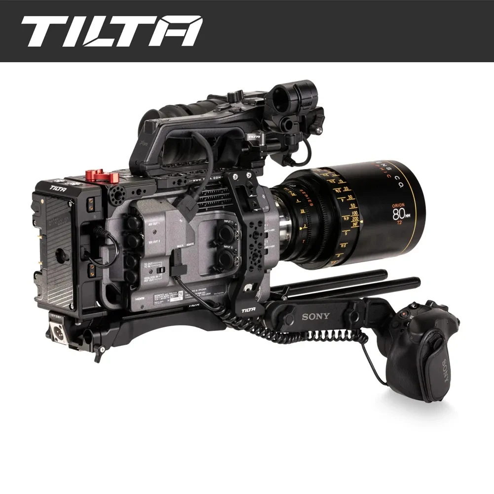 Tilta ES-T18-V هيكل قفصي الشكل للكاميرا لسوني PXW-FX9 تلاعب الكاميرا الخامس جبل الذهب جبل دعم 15 مللي متر قضيب اللوح الأساسي