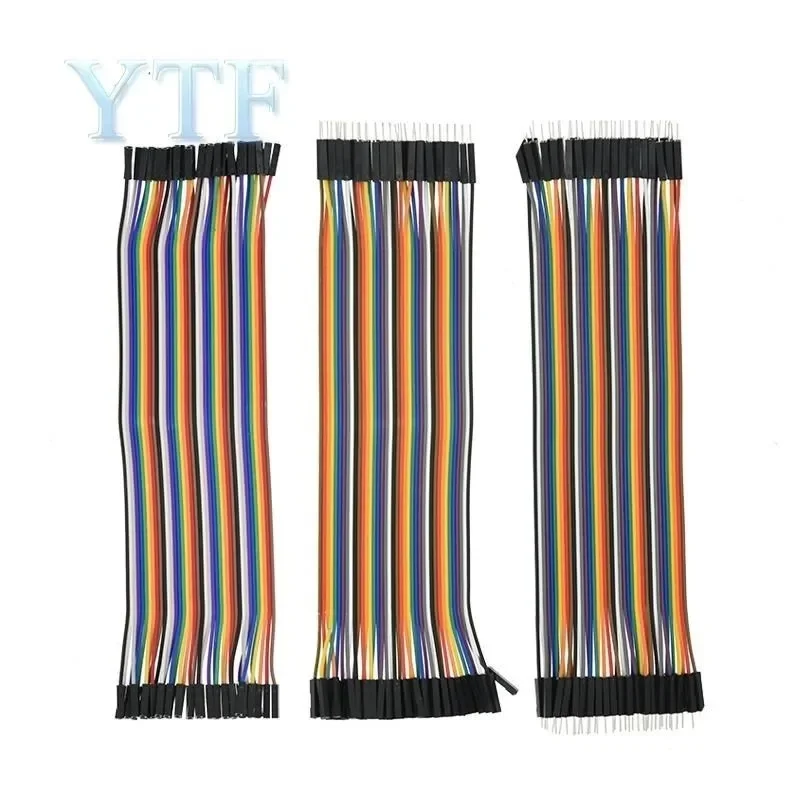 Câble Dupont 40 broches mâle à mâle, mâle à femelle et femelle à femelle, fil de raccordement pour kit de bricolage, 10cm, 20cm, 30cm, 40cm