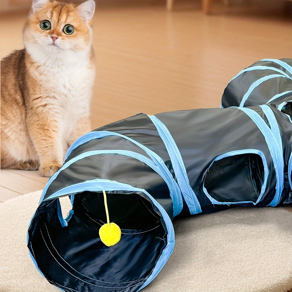 Three-Way Cat Tunnel Toy 6
