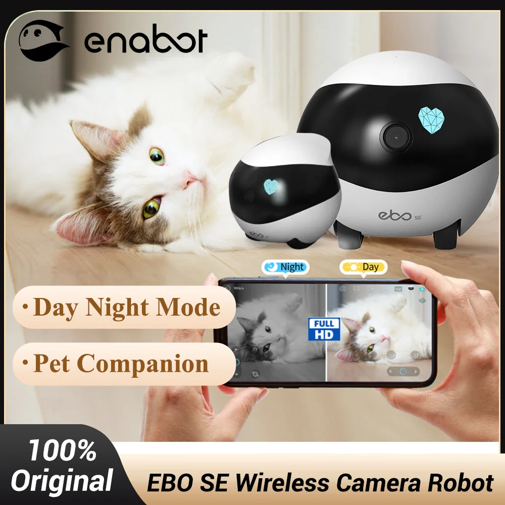 Enabot EBO SE Camera Robot 1080P Camera Remote Control Home Security Pet Camera