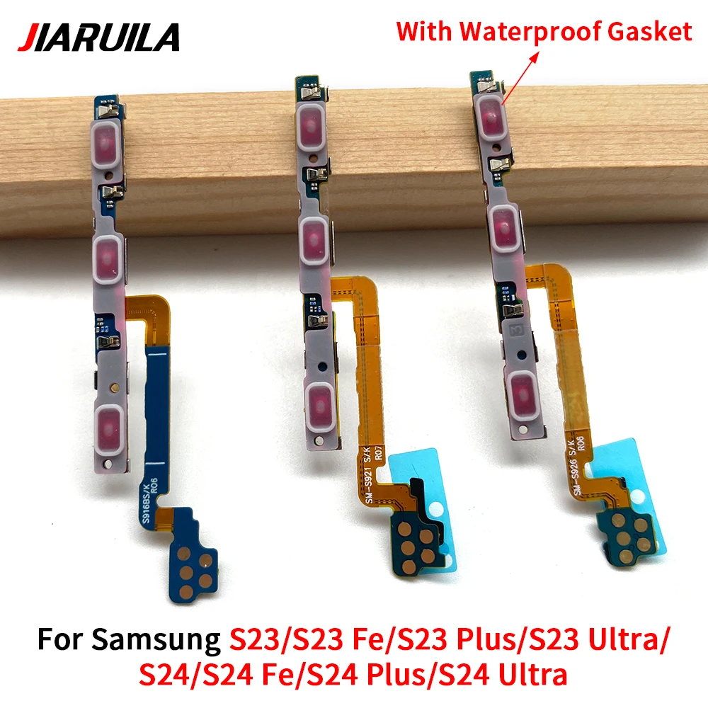

10 PCS Power Switch On/Off Button Volume control Key Button Flex Cable For Samsung S25 S24 S23 Plus Ultra S24 Fe S23 Fe