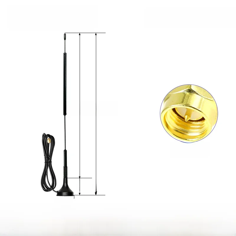 Antena Meshtastic Wifi 915 MHz Lora z magnesem, uniwersalna antena 868 MHz dalekiego zasięgu, antena RP SMA męska, antena 900MHz. — zdjęcie 2