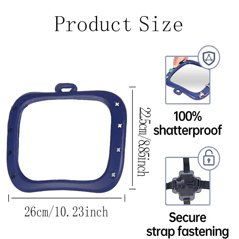 Adjustable Wide Car Rear Seat View Mirror Baby/Child Seat Car Safety Mirror Monitor Headrest High Quality Car Interior Styling