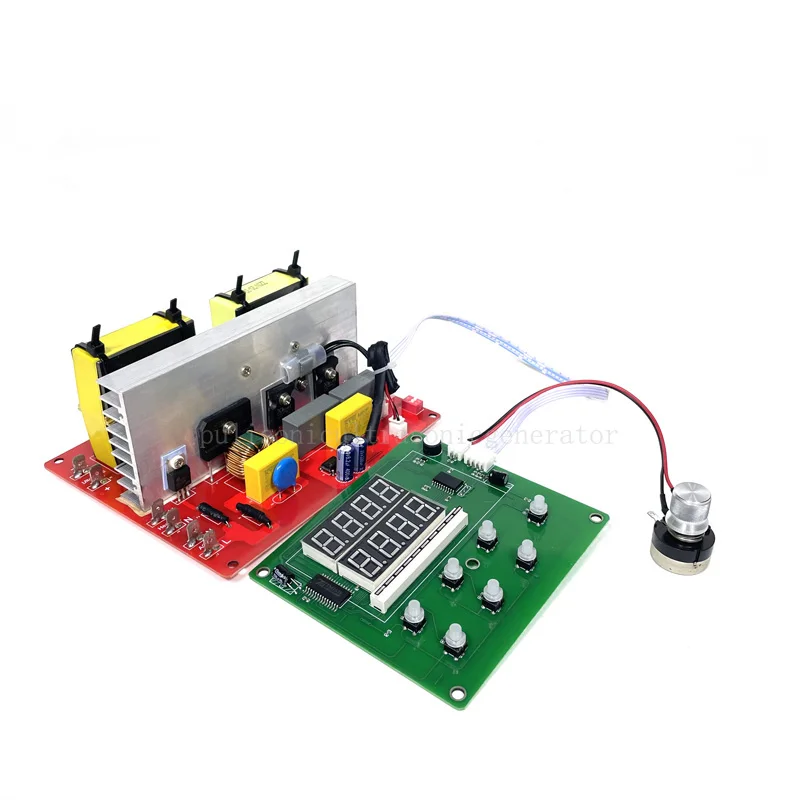 28K 40K Sweep Frequency Ultrasonic Generator Circuit PCB With Power And Time Adjusted Function For 15L Cleaner