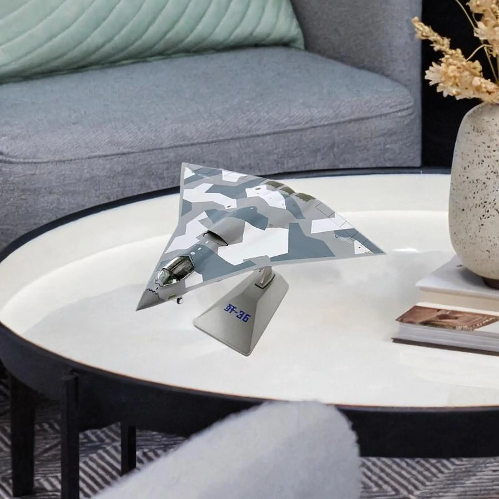 1/144 J36 Vechter Model Souvenir Diecast Vliegtuig Model Legering Vliegtuigen Model Ornament voor Plank Cafés Slaapkamer Home Collectie