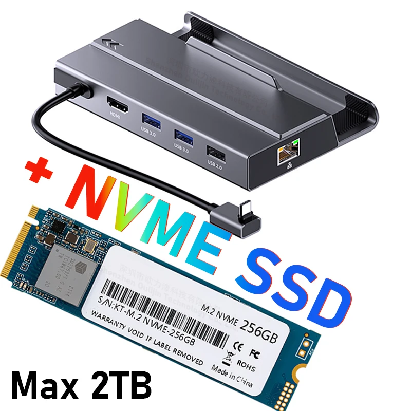 7 で 1 USB-C ハブ NVME M2 SSD ボックスドック HD ROG AYANEO jsaux スチームデッキドックアクセサリースチームデッキドッキングステーション HDMI 4K60HZ