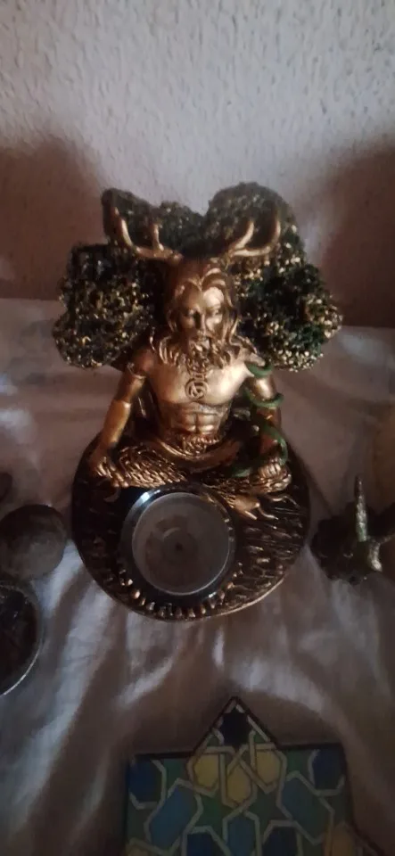 Celtic God & Goddess Candle Holder