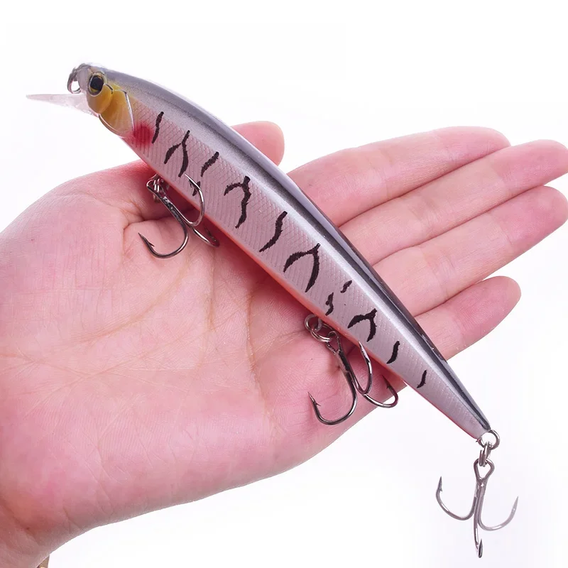 Proleurre Minnow przynęty 14cm 18.5g twardy crankbait przynęty sztuczna pływająca przynęta pstrąg Pike Fishing Wobbler Crankbaits — zdjęcie 2
