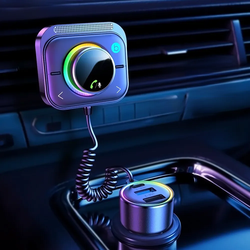 Joyroom Bluetooth 5.3 Fm/Aux Bluetooth Autolader Adapter Ontluchter Installatie 3 Poorten Pd & Qc 3.0 Fm Bluetooth Auto Zender - afbeelding 2