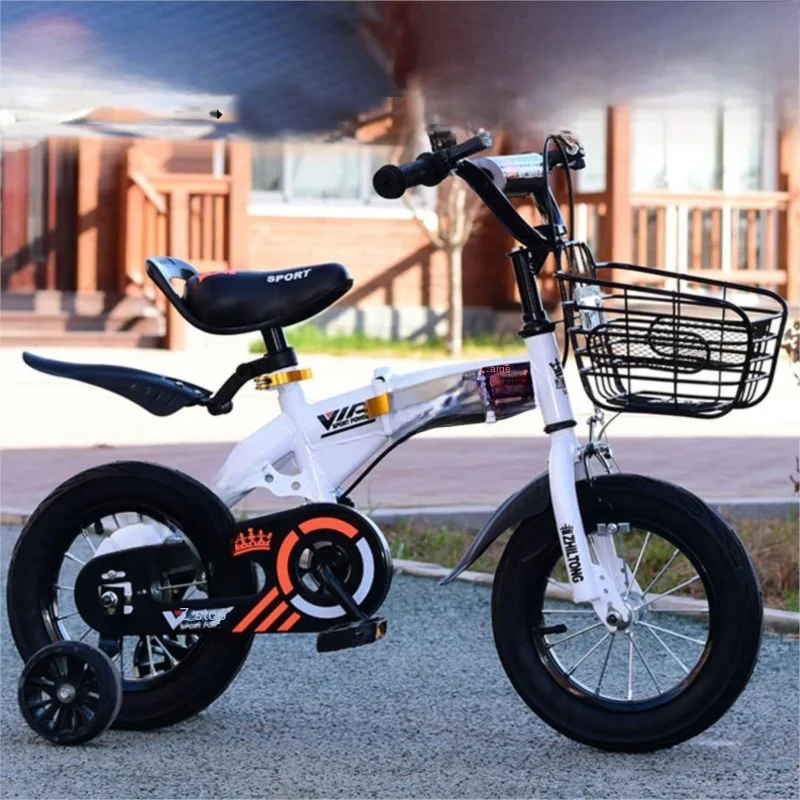 AliExpress smvp Cross Life New Stock Folding 14 Inch Children's Bicycle Baby Bicycle Carbon Steel Mountain Bicycle