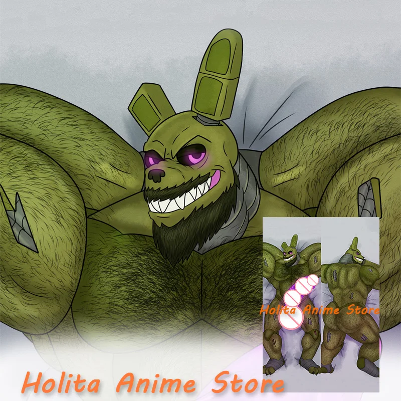 

Двусторонняя наволочка для подушки Dakimakura springtrap (fnaf) с аниме принтом в натуральную величину