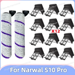 Compatible For 나르월 Narwal S10 Pro YJSC001 Vacuum Replacement Parts Main Roller Brush Hepa Filter Accessories