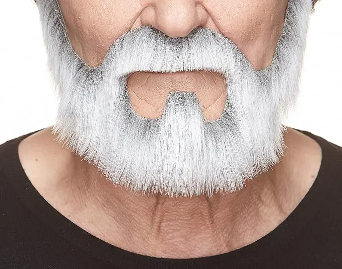 2Pcs False Eyebrow And Beard Set Costume Women Men Decoration Props Simulaton for Christmas Halloween Decoration Cosplay Theater