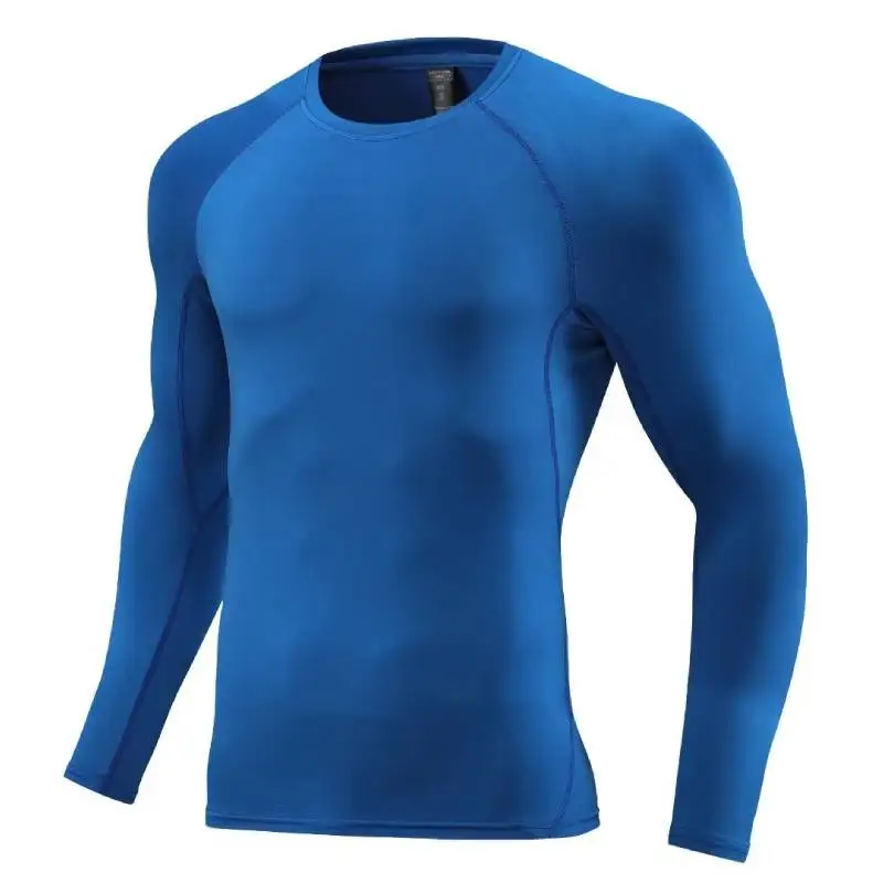 Compression Long-Sleeve T-Shirt Lightweight Rash Guard Athletic Undershirt Base Layer For Soccer Basketball Gym Sportswear