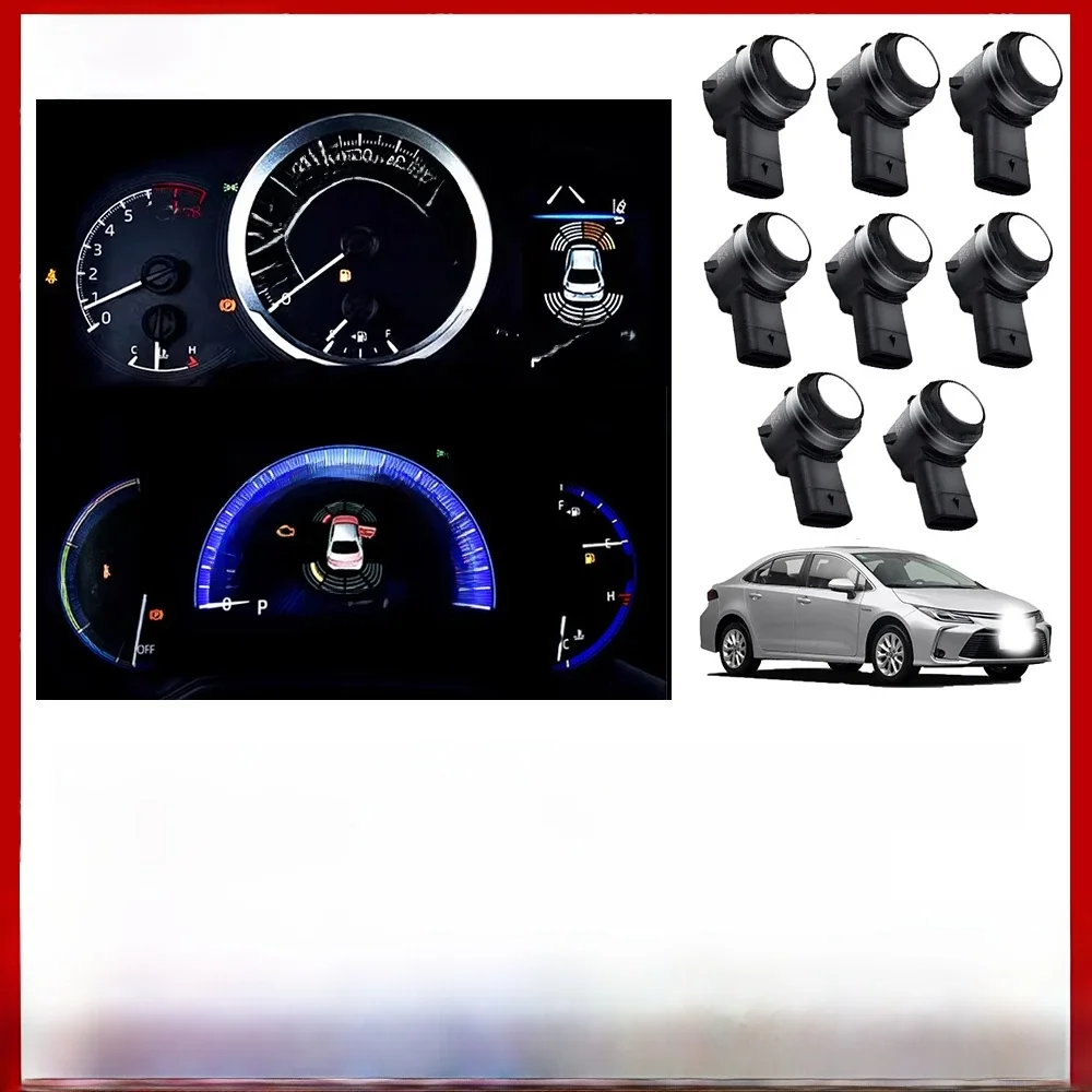 ZhuCamX Voor Achter Parkeersensor Assistentie Backup Radar Zoemer Systeem voor Toyota Corolla Auris Hybrid E210 2019 2020 2021 2022 - afbeelding 2