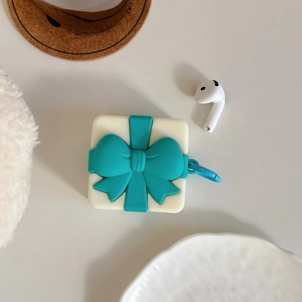 

Creative Silicone Christmas Gift Box Headphone Protective Case for AirPods 4/3/2Pro/2/3, Creative New Shockproof Protective Case