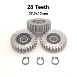 28T 37.5x10mm Electric Vehicle Steel Gear For Bafang Bicycle Hub Motor ebike 28 Teeth Metal Planetary Gears With 8mm Bearings