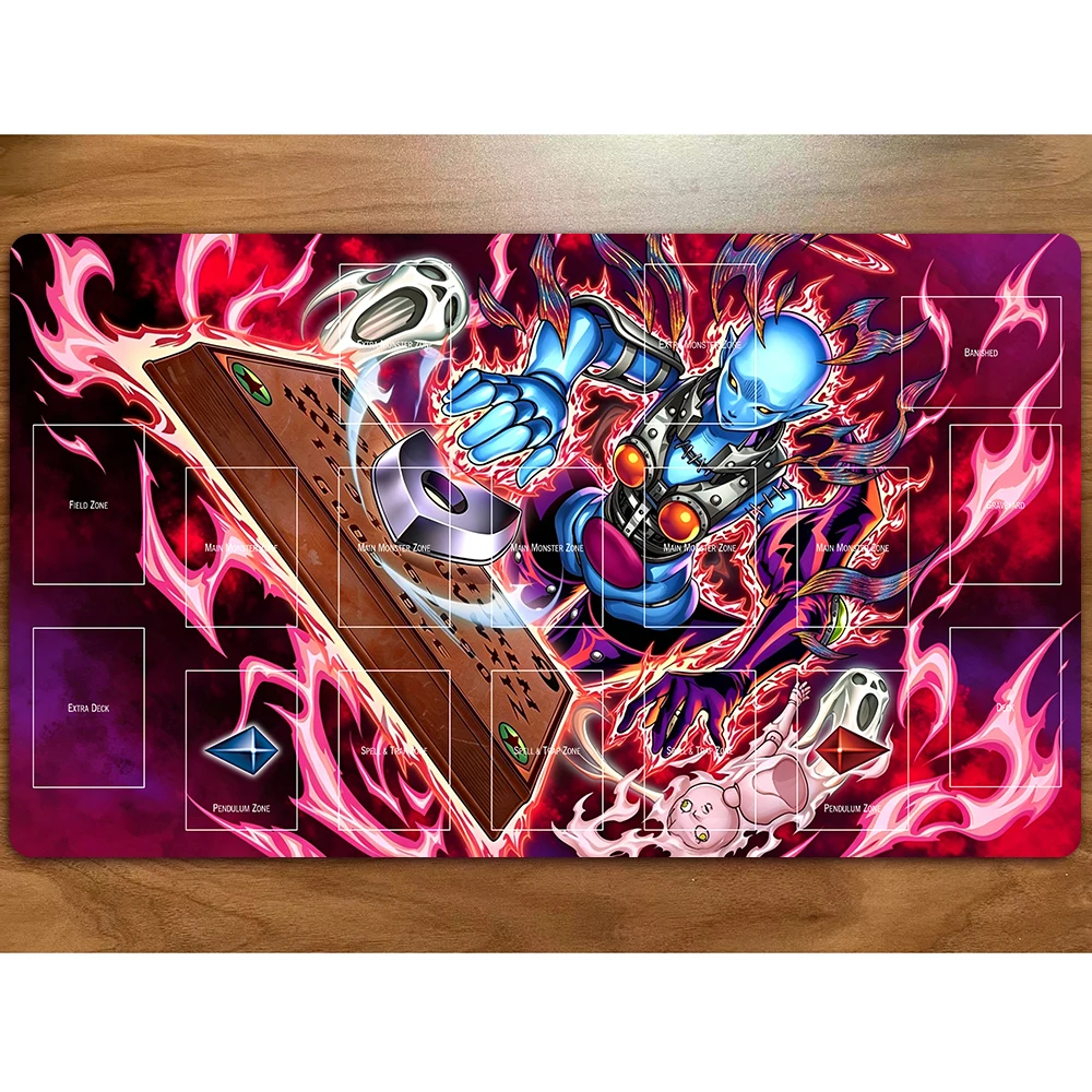 Yu-Gi-Oh Playmat Dark Necrofear, the Ruler of Demise Card Pad YGO Mat KMC TCG YuGiOh Mat-230