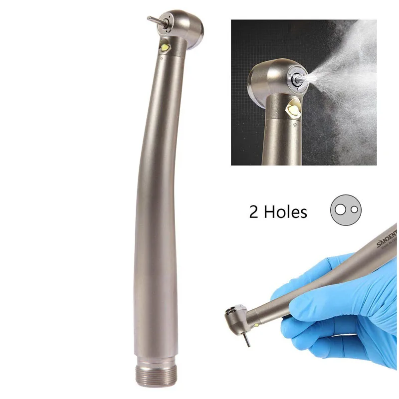 View larger image Add to Compare  Share Dental Handpiece Supplier Ceramic Bearing 2/4 Hole Self-powered Led High Speed Dental H