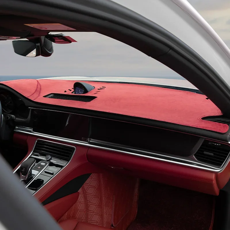 Dla Porsche Cayenne Macan Panamera 718 LHD Pokrywa deski rozdzielczej samochodu Mata antypoślizgowa Osłona przeciwsłoneczna Deska rozdzielcza Podkładka ochronna Akcesoria dywanowe — zdjęcie 2