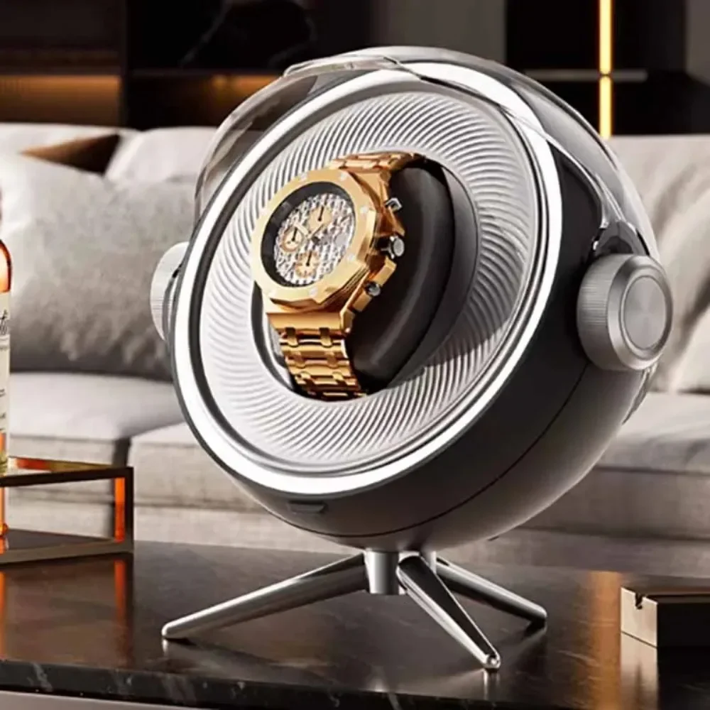 Remontoir de montre automatique de luxe avec magnétisme zéro, dispositif de remontage de montres Led silencieux pour la maison, boîte de rangement