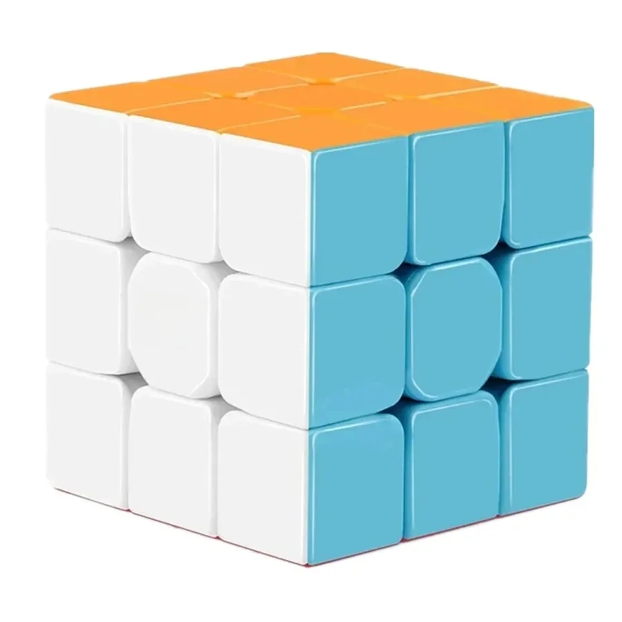 QiYi Speedcube Warrior S 3x3 Magische Kubus Stickerloze Professionele 3x3 Speed Puzzel 3×3 Kinder Cubo Magico voor Games - afbeelding 2