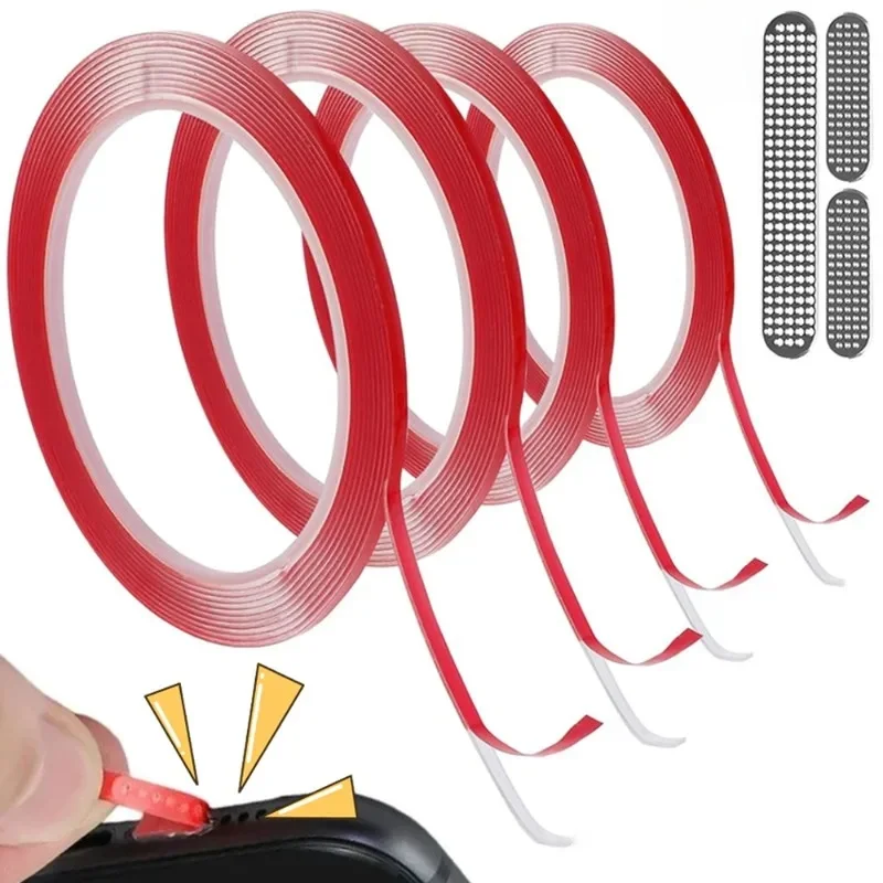 Trou de téléphone universel dépoussiérage colle haut-parleur écouteur propre poussière Net autocollant pour iPhone 16 Samsung Port de chargement outil de nettoyage