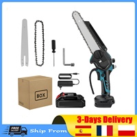 8 Inch Mini Cordless Electric Chainsaw for 18V LCD Display with Chain for Lopper Pruner Wood Cutting