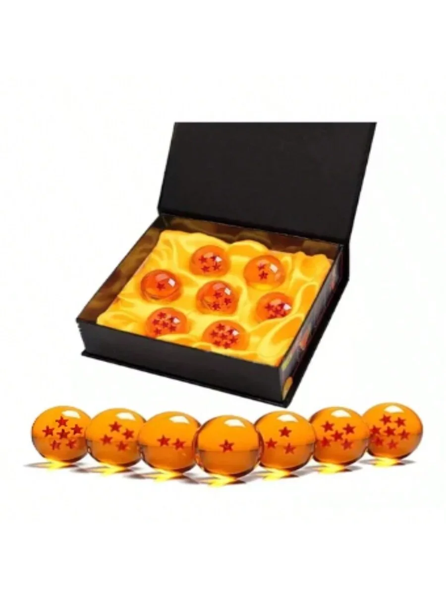 Set 7 Esferas Del Dragón ZEB Anime 4.3 Cm Con Elegante Caja Exhibidora Un Juguete Bonito Y Divertido Para Coleccionar Exhibir En Tu Cuarto Sala De Juegos Imagina Tus Deseos Hechos Realidad