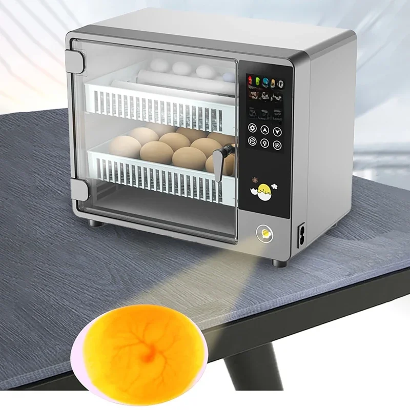 24-eieren incubator met lade Type eierincubator Turner met automatische waterbedaanvulling Temperatuurregeling Touchscreen - afbeelding 2