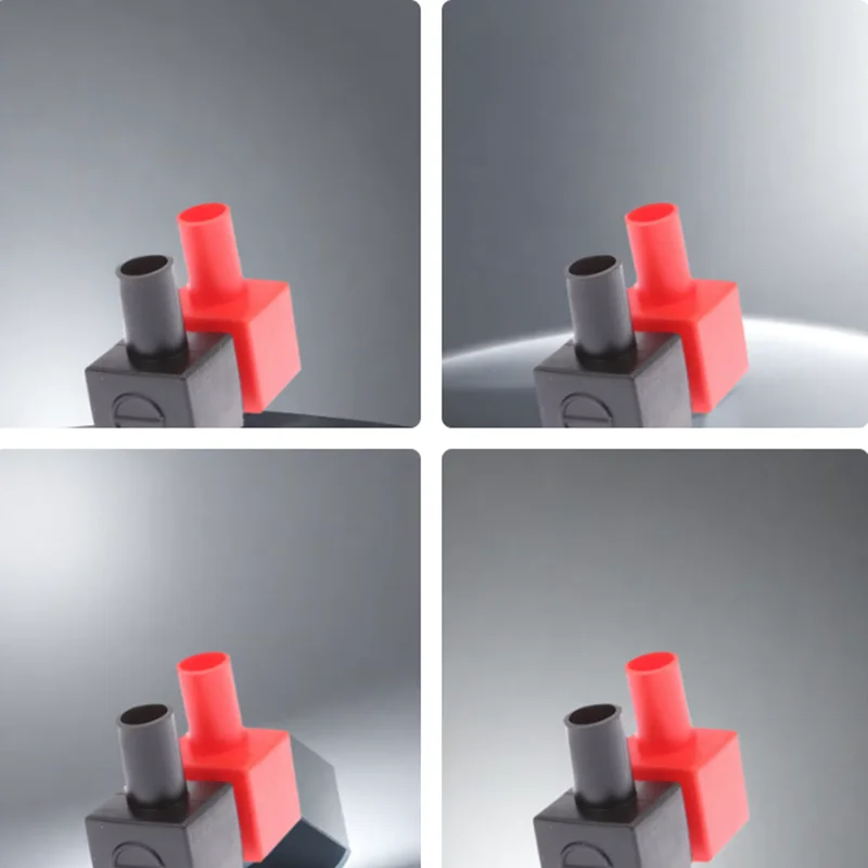 

Universal Square Motorcycle Car Battery Terminals Rubber Covers for Battery Protection 4pcs/Set