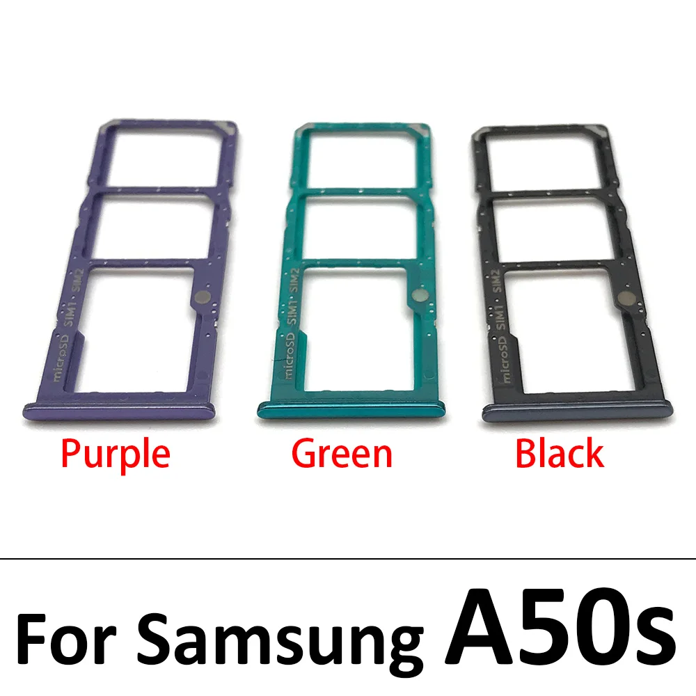 New For Samsung A10s A20s A30s A50s SIM Card Tray Slot Holder Adapter Accessories