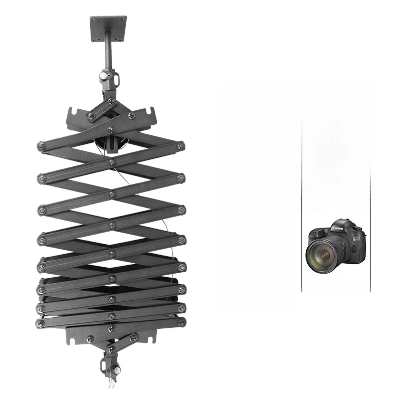 Fotografia 78 cali/200 cm Wytrzymały sufitowy wysięgnik do montażu na ścianie, oszczędzaj miejsce, stojak na lampa pierścieniowa Stroboskopowa lampa błyskowa Softbox do aparatu fotograficznego — zdjęcie produktu 7