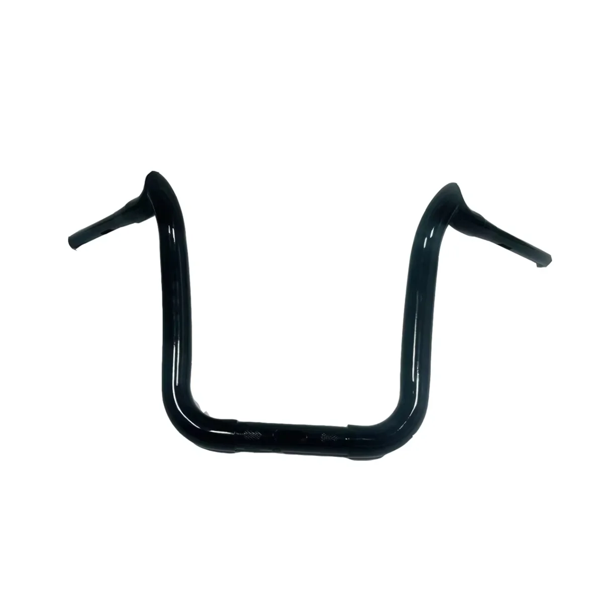 

Motorcycle 1.5inch Goat Horn Handlebars 12"/14"/16" Rise For Indian Bobber Scout Custom Steering Wheel