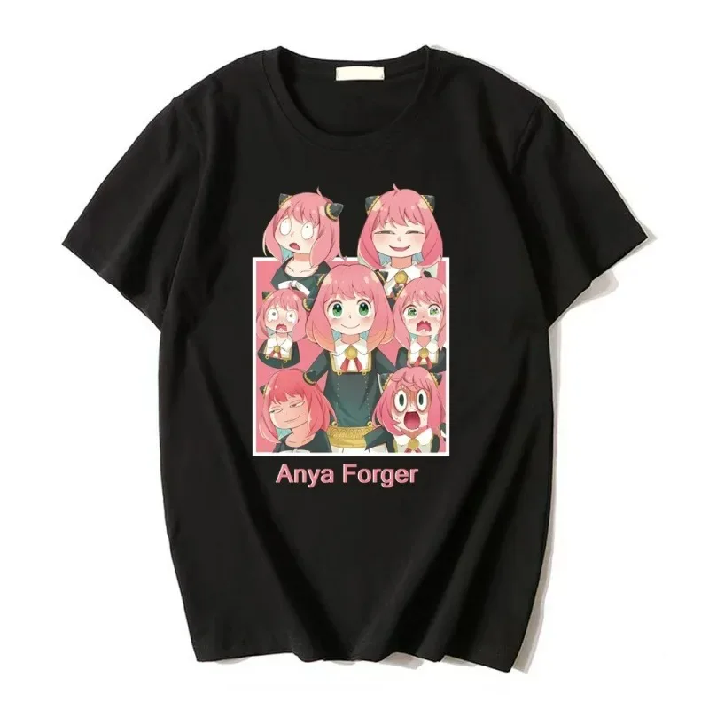 Japan Anime Spy X Family Anya Loid Forger Yor Forger Men/Women T-shirt Casual Student Short Sleeve Clothes Harajuku Oversize Top