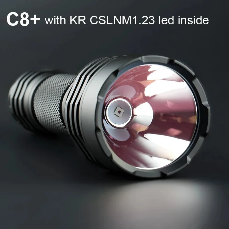Convoy C8 Plus z KR CSLNM1.23/SST-20-DR latarka z czerwonym światłem 18650 latarka latarka wędkarstwo Camping polowanie Led Lanterna — 2