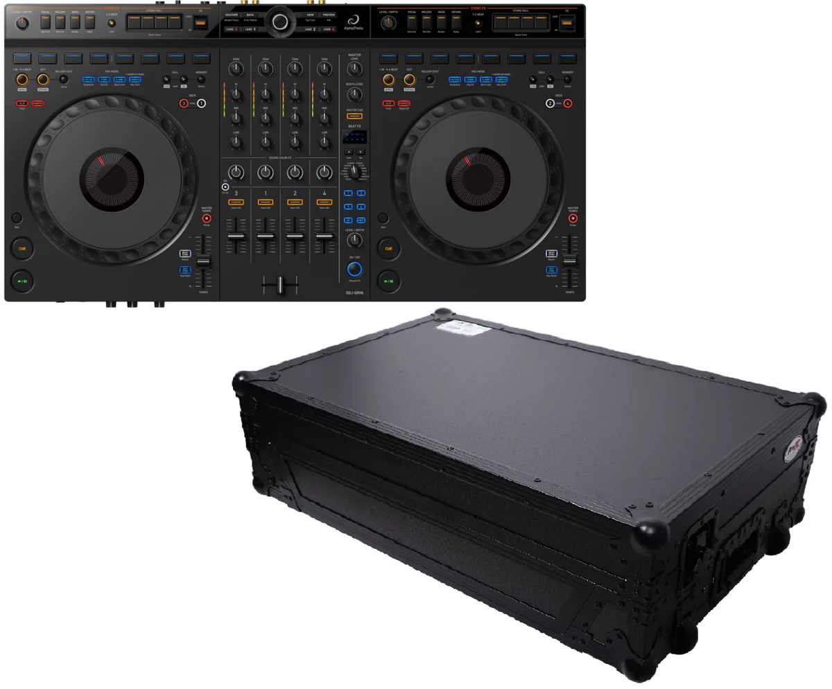 

НОВИНКА НА СКЛАДЕ AlphaTheta DDJ-GRV6 DJ-контроллер 4-канальный + ProX XS-DDJFLX10WLTBLLED Flight Case MINT-..