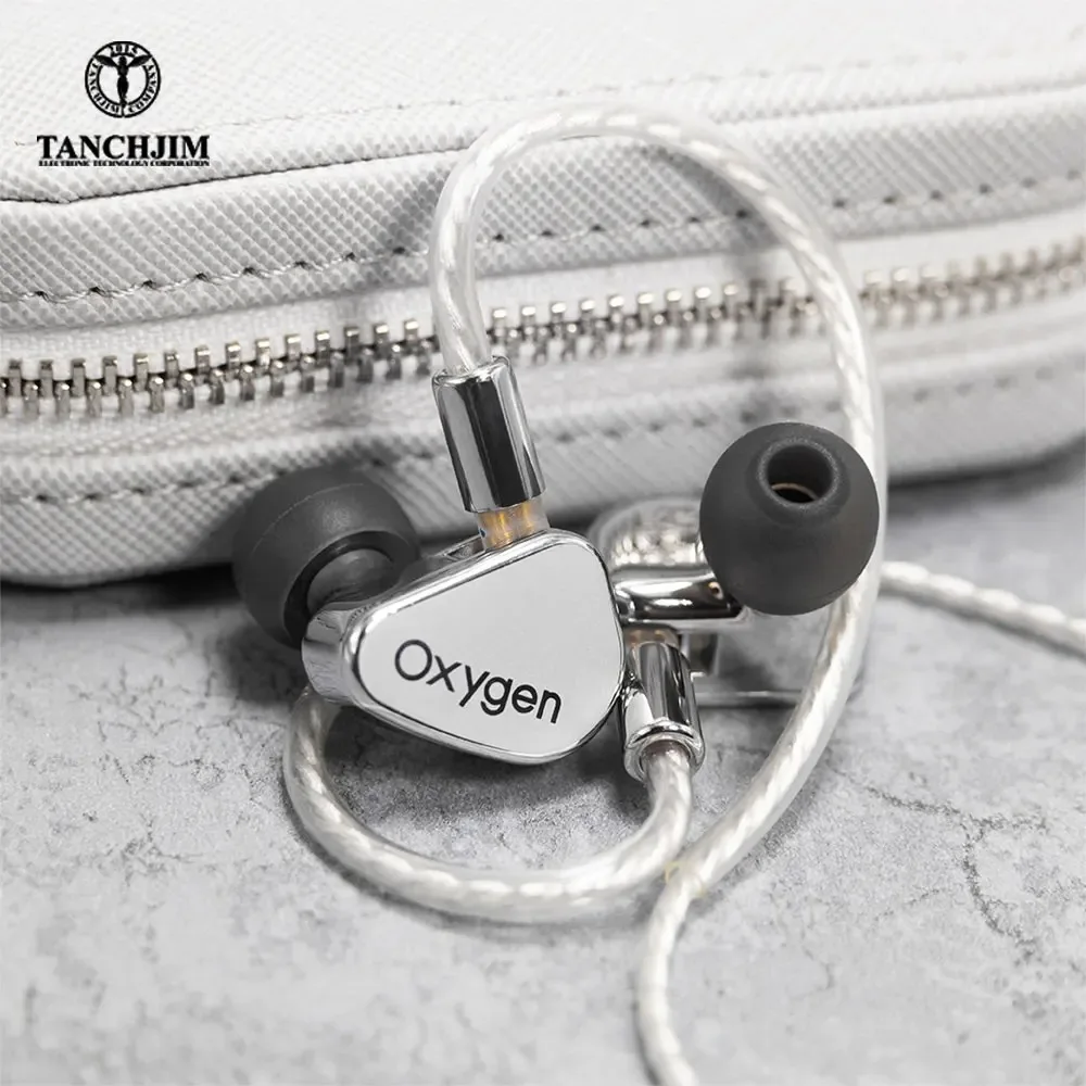 

Проводные наушники TANCHJIM Oxygen In Ear HiFi с углеродной нанотрубкой, диафрагмой, динамическим монитором, наушники со съемным кабелем 0,78 мм и 2 контактами