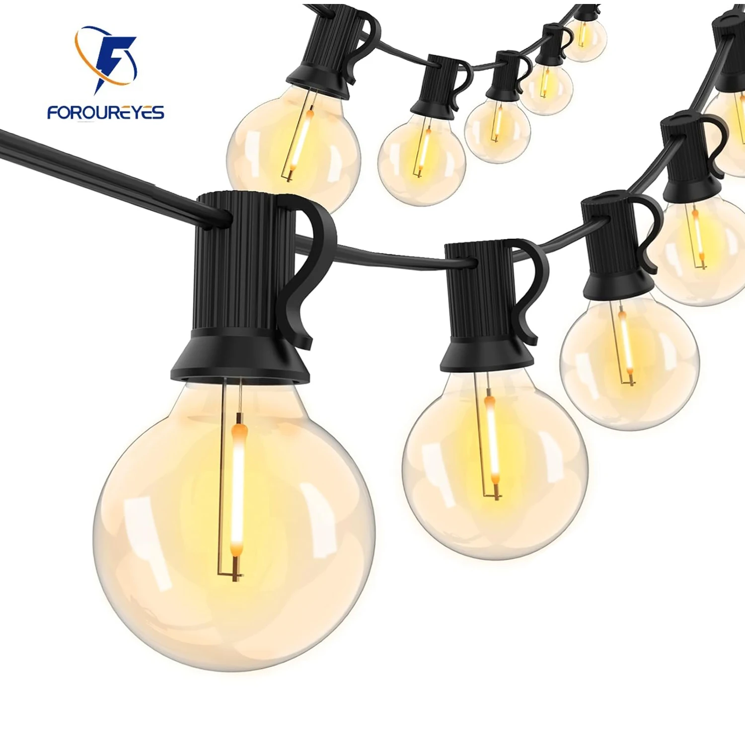 

Водонепроницаемые светодиодные гирлянды 7,6 м/15 м/30 м 24 В E12 G40 накаливания теплый белый 7 режимов садовое наружное декоративное гирлянда освещения