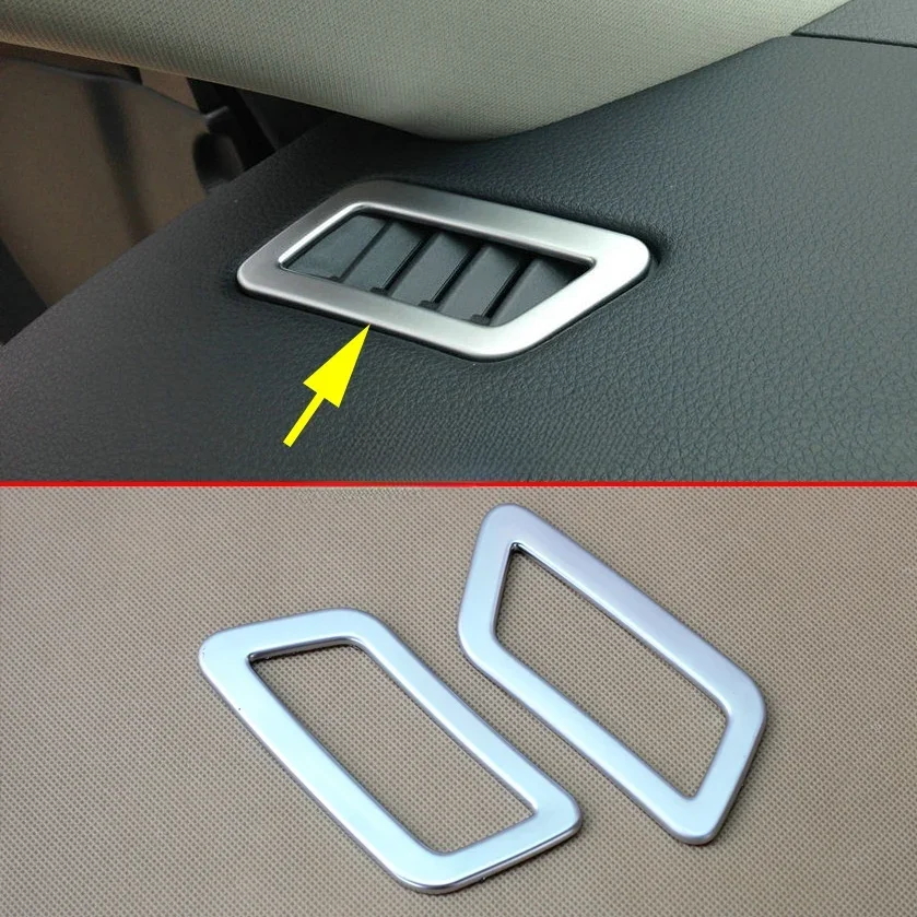 For 2014-2022 Nissan Rogue Sport Qashqai J11 X-Trail T32 Car Center Console Air Condition Vent Outlet Cover Trims Matte Chrome