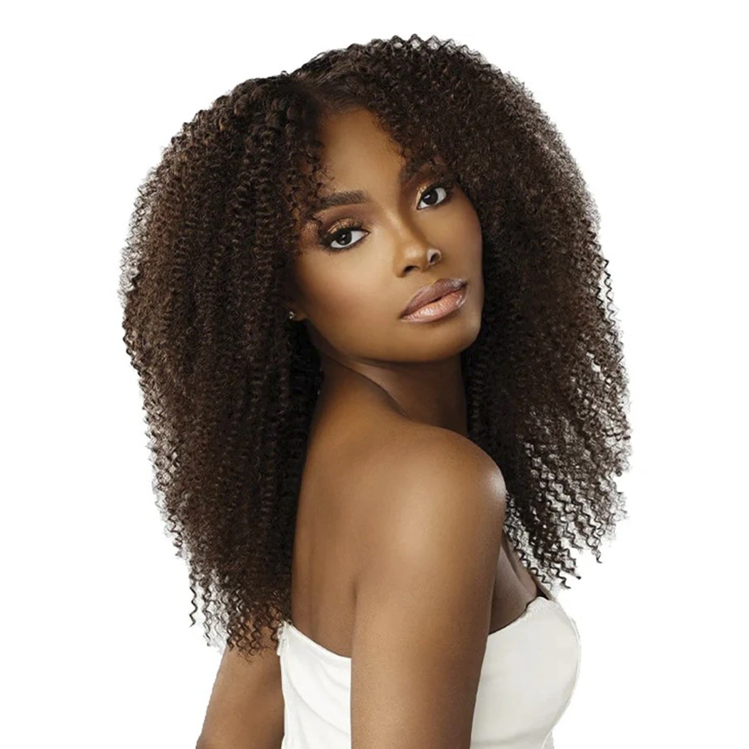 

Sensationnel Empire Human Hair Weave 3Pcs Wet N Wavy Kinky Curly - Kinky Style, естественная влажная и волнистая текстура, универсальная укладка