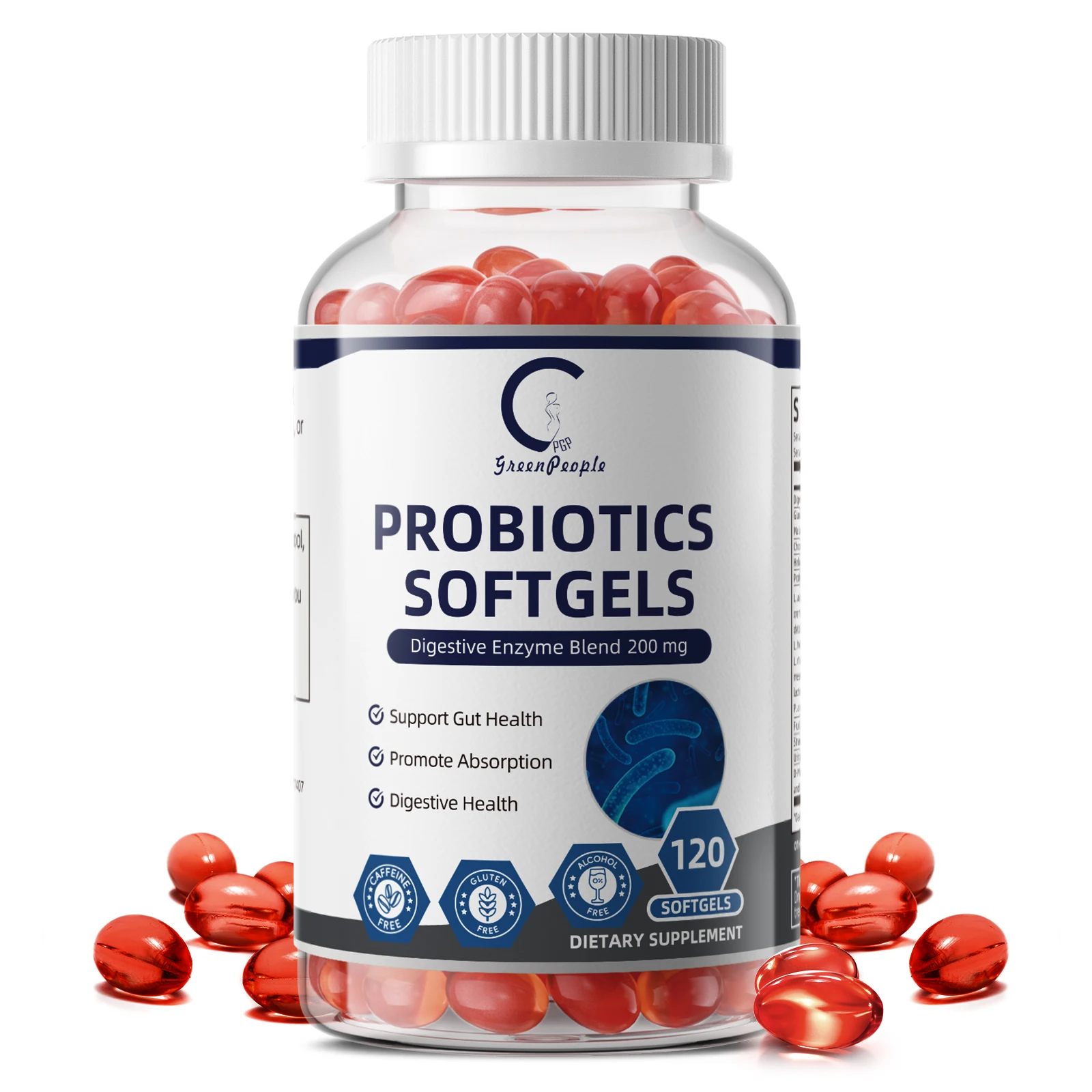 Probiotics Digestive Enzymes 120PCS for Gut Health
