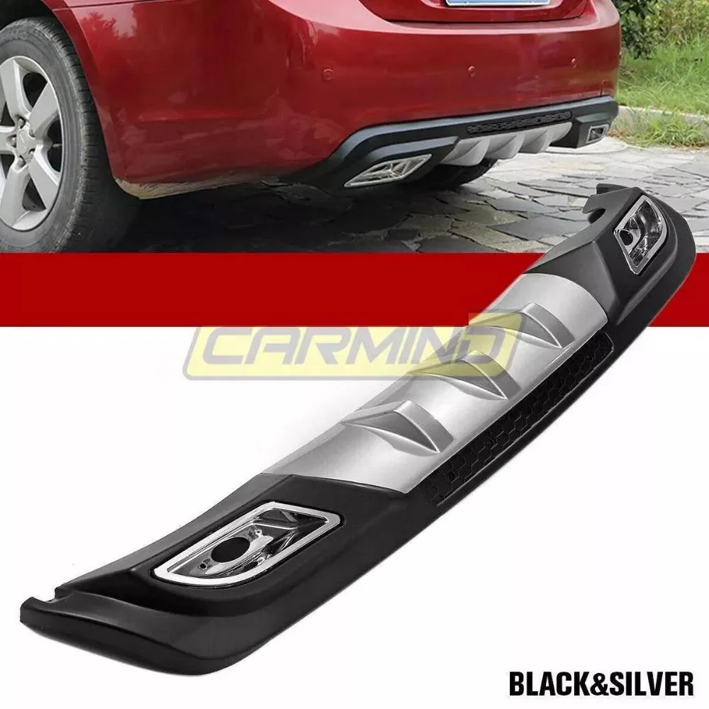 Car Rear Bumper Diffuser For Chevrolet Cruze Black ABS Plastic Car Styling Spoiler Deflector BodyKit Splitter Lip Professional