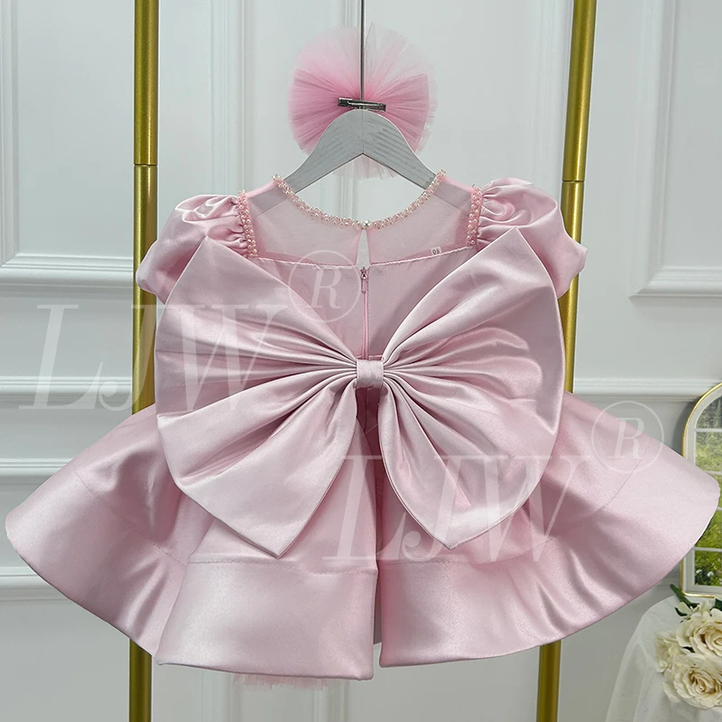 Baby Birthday Dress Puff-sleeved princess dress for girls aged 1-12 Girls' beauty pageant dress Wedding flower girl dress
