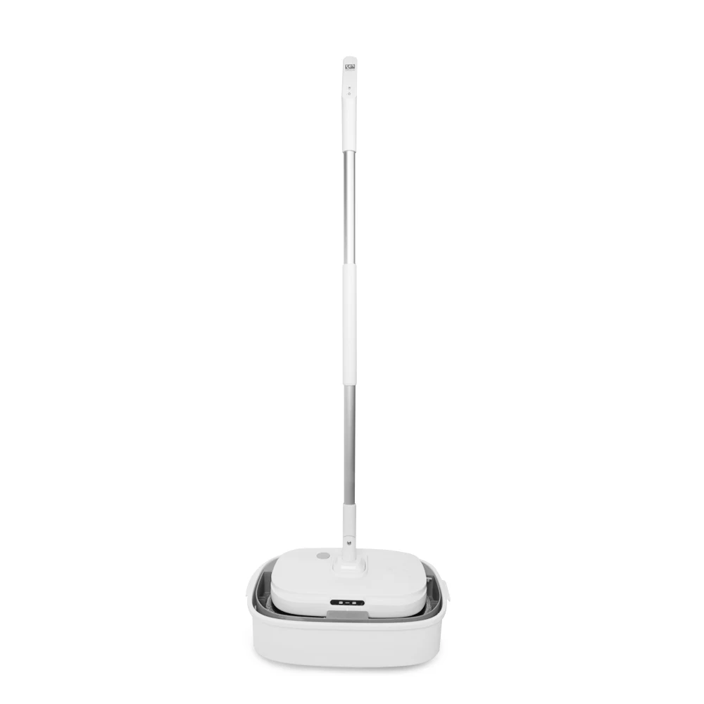 Dual Spin Wireless Mop Cleaning Machine Water spray Low noise angle adjustable self-standing foot touch power