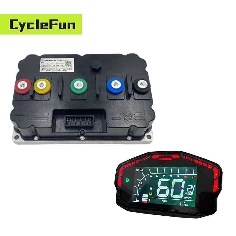 

ND961200 96V Peak 1200A Hall Sensor 8KW-12KW High Power FarDriver Controller With DKD Display for Electric Motorcycle E-Car