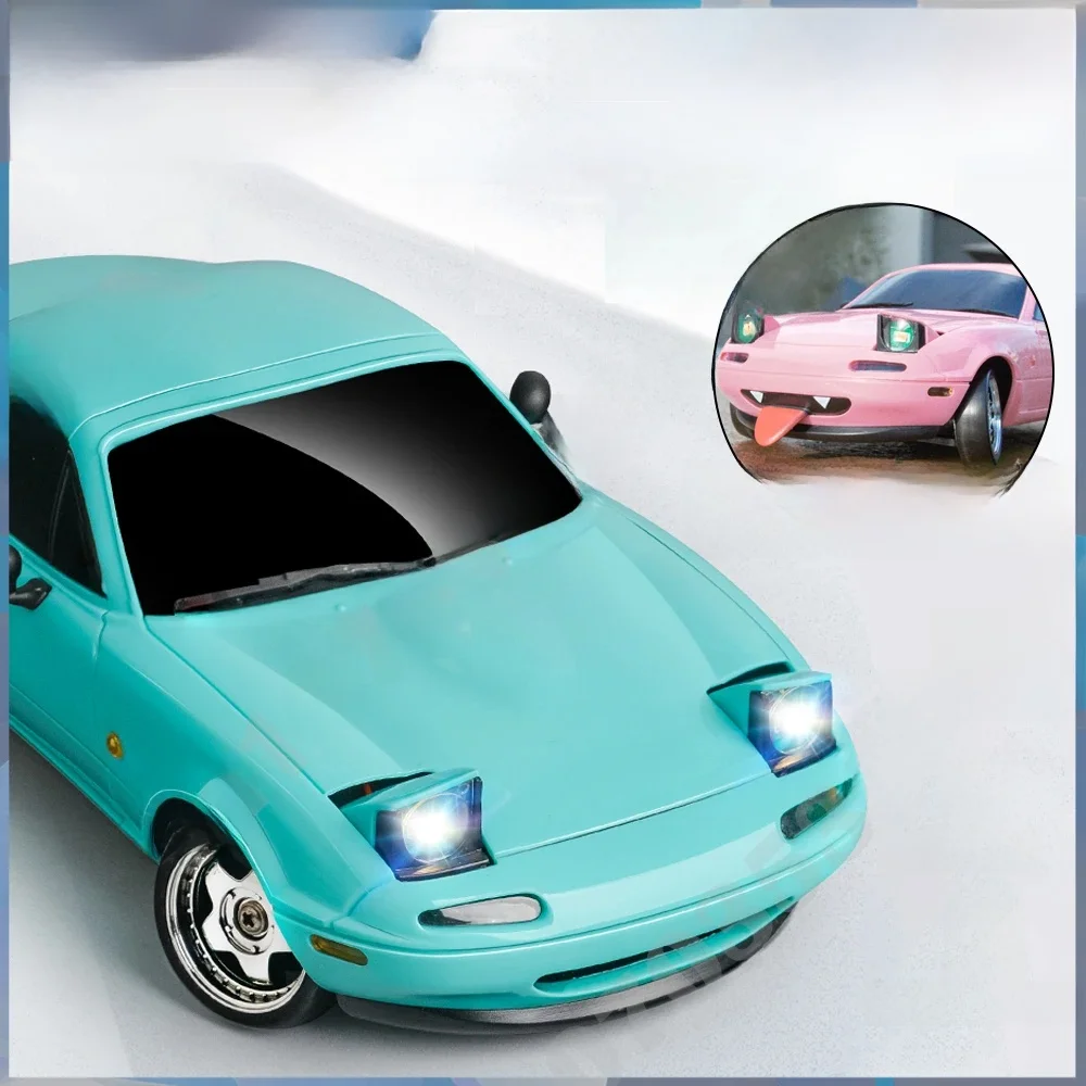 LDRC LD1804 RC Drift Auto 1/18 Mazda Mx5 2.4G 2WD ESP Gyroscoop LED Verlichting Volledige Schaal Gecontroleerd Model Kinderen auto Speelgoed Geschenken - afbeelding 2
