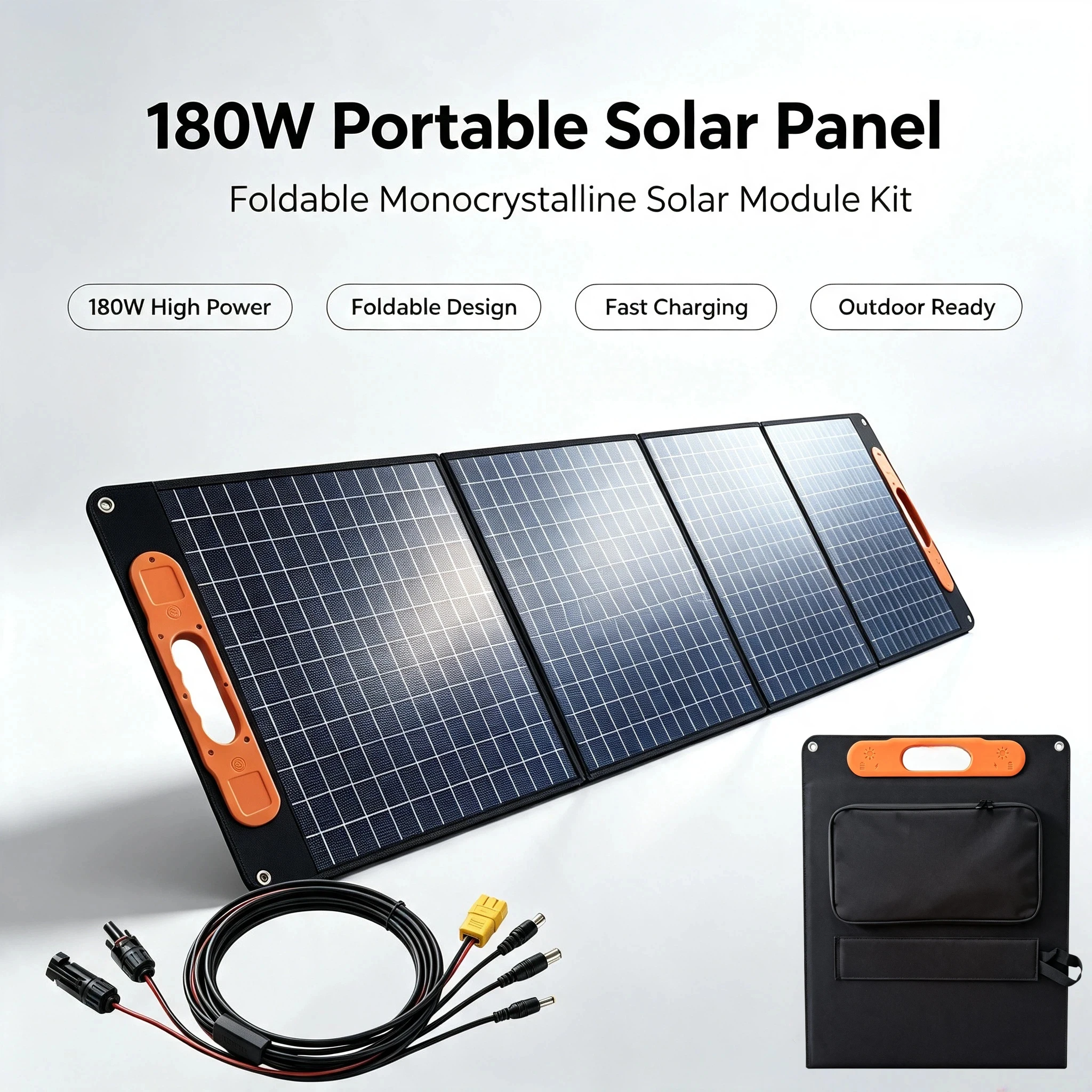 180W 18V Faltbares Tragbares Monokristallines Solarpanel …