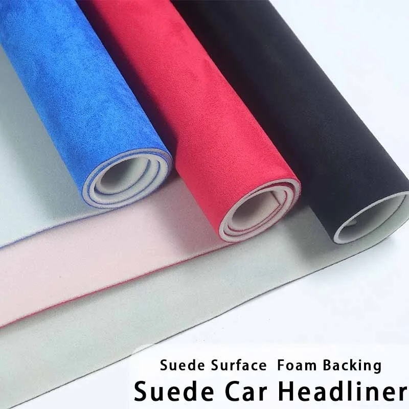 

Suede Auto Headliner Material for Car Ceiling Fabric Replacement Car Lining Interior Repair Premium Foam Backed 300x140cm DIY
